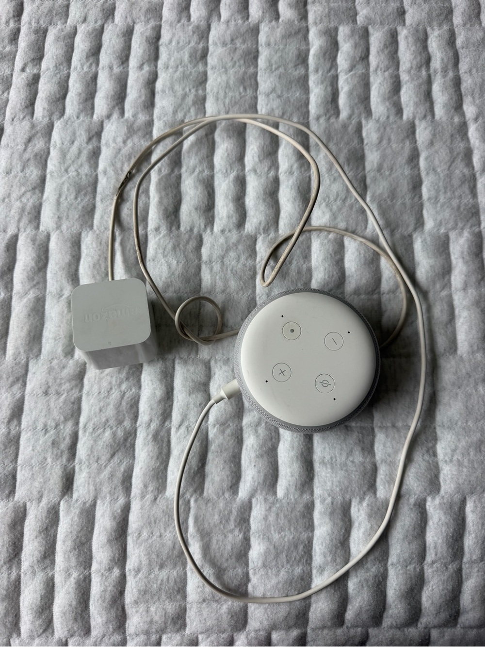 Amazon White and Grey Alexa Smart Voice Speaker